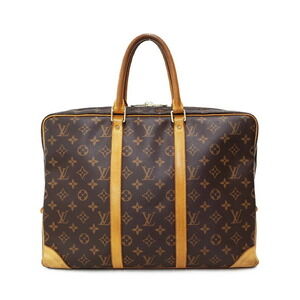 Louis Vuitton Monogram Leather Brown Porte Document Voyage Briefcase